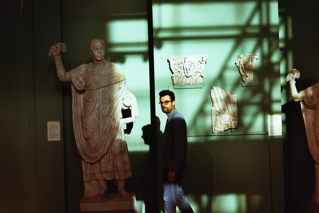 Poet Gabriele Tinti at the Centrale Montemartini